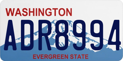 WA license plate ADR8994