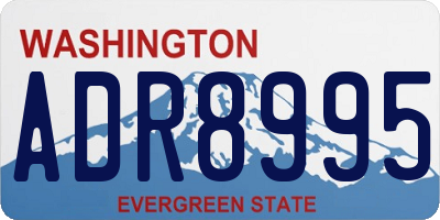 WA license plate ADR8995