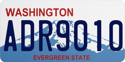 WA license plate ADR9010