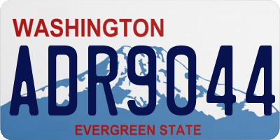 WA license plate ADR9044