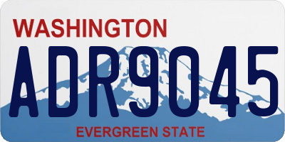 WA license plate ADR9045