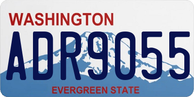 WA license plate ADR9055