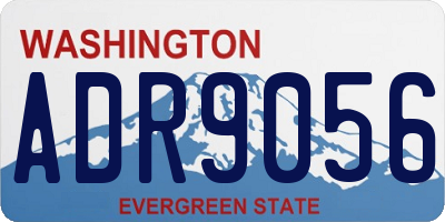 WA license plate ADR9056