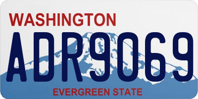 WA license plate ADR9069