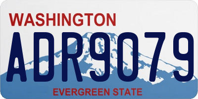 WA license plate ADR9079