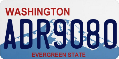 WA license plate ADR9080
