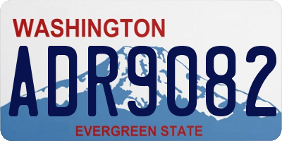 WA license plate ADR9082