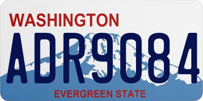 WA license plate ADR9084