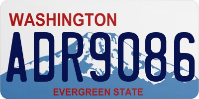 WA license plate ADR9086