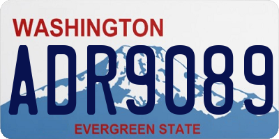 WA license plate ADR9089