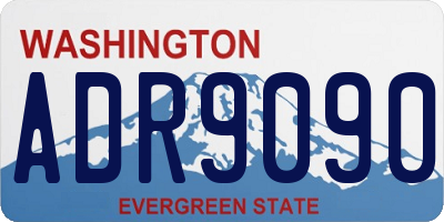 WA license plate ADR9090
