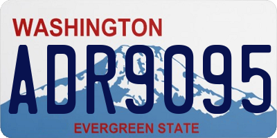 WA license plate ADR9095