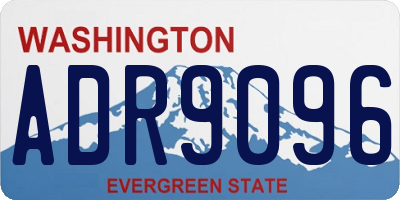 WA license plate ADR9096