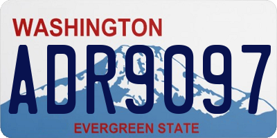 WA license plate ADR9097