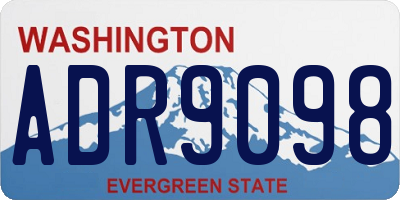 WA license plate ADR9098