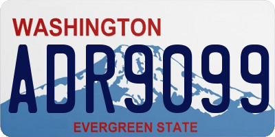 WA license plate ADR9099