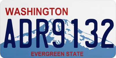 WA license plate ADR9132