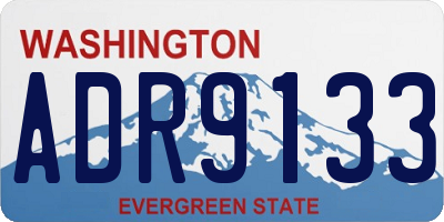 WA license plate ADR9133
