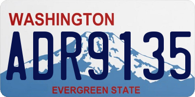 WA license plate ADR9135