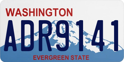 WA license plate ADR9141