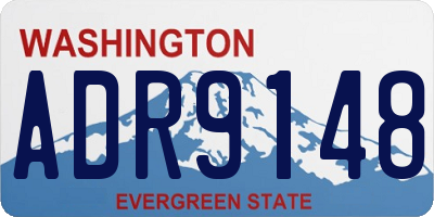 WA license plate ADR9148