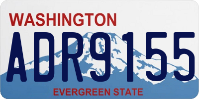 WA license plate ADR9155