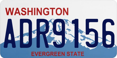 WA license plate ADR9156