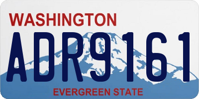 WA license plate ADR9161