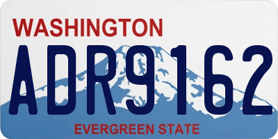 WA license plate ADR9162