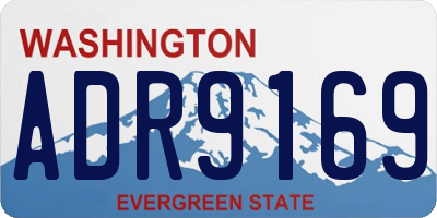 WA license plate ADR9169