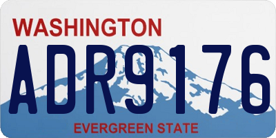 WA license plate ADR9176