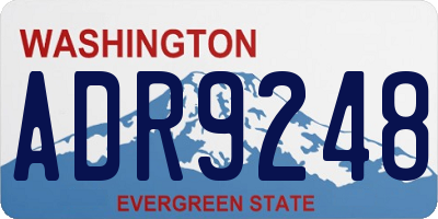 WA license plate ADR9248