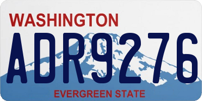 WA license plate ADR9276