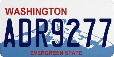 WA license plate ADR9277