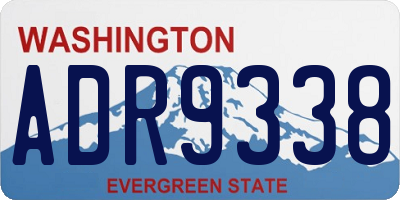 WA license plate ADR9338