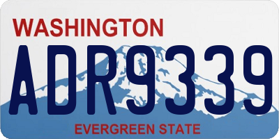 WA license plate ADR9339