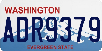 WA license plate ADR9379