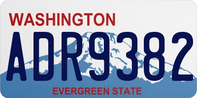 WA license plate ADR9382