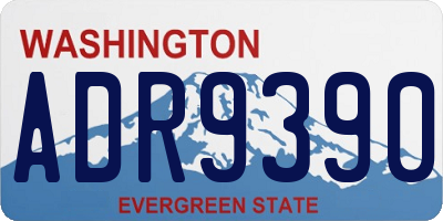 WA license plate ADR9390