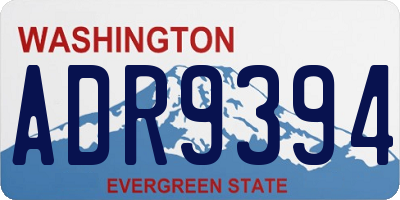 WA license plate ADR9394