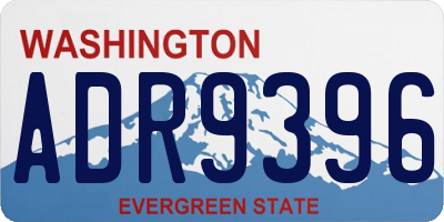 WA license plate ADR9396