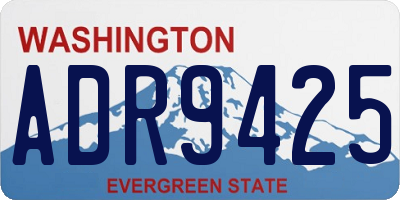 WA license plate ADR9425