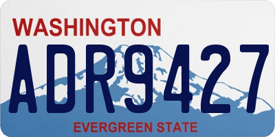 WA license plate ADR9427