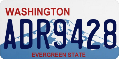 WA license plate ADR9428