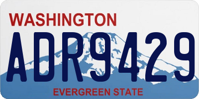 WA license plate ADR9429