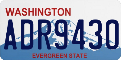 WA license plate ADR9430
