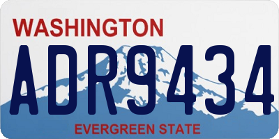WA license plate ADR9434