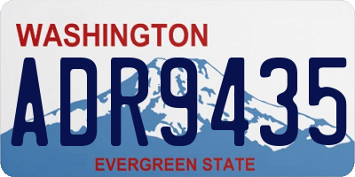 WA license plate ADR9435