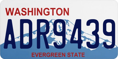 WA license plate ADR9439