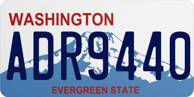 WA license plate ADR9440